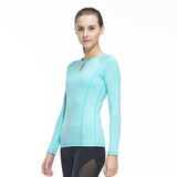 Women Sport T-Shirt Running Mujer Deportivas Woman FitnessT-Shirt Running Women Clothes Long Sleeve Yoga Tops