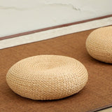 Handmade Weave Tatami Cushion Pad Natural Straw Rattan Pillow Floor Yoga Chair Seat Mat Meditation Cushion Home Decoration Craft