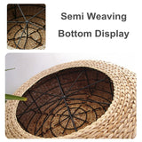 Handmade Weave Tatami Cushion Pad Natural Straw Rattan Pillow Floor Yoga Chair Seat Mat Meditation Cushion Home Decoration Craft