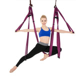 Parachute Fabric Inversion Therapy Anti-gravity Yoga Hammock Hanging Swing Yoga Hammock Swing Parachute Gym Hanging